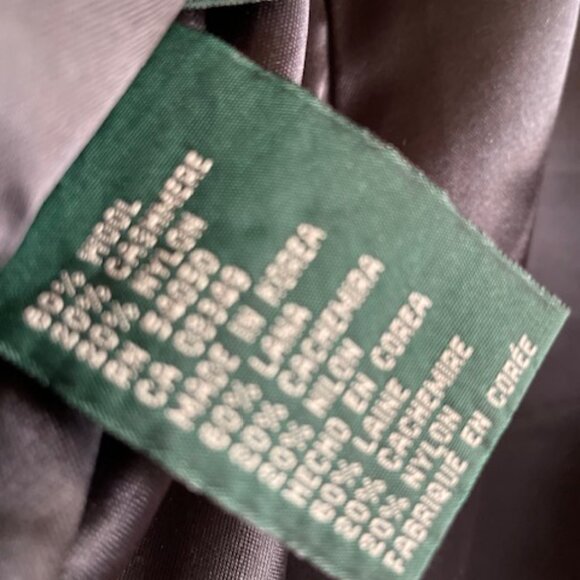 Ralph Lauren Pea Coat, cashmere/wool blend, black, size 10, perfect condition - Picture 7 of 8